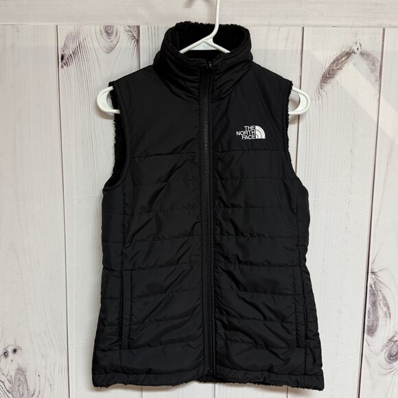 The North Face Women’s Mossbud Reversible Vest XS Black EUC - Picture 1 of 12